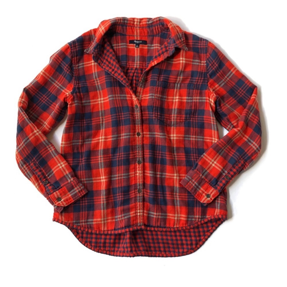 Madewell Plaid Flannel Shirt